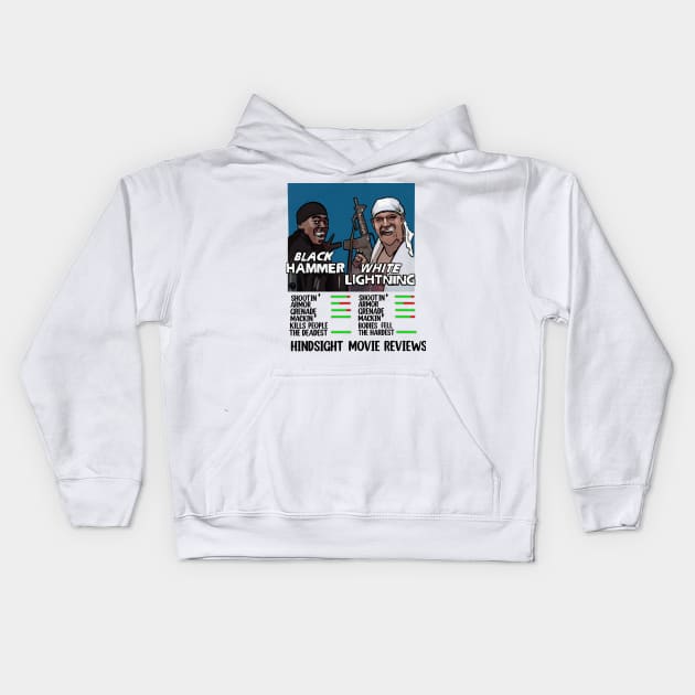 Black Hammer & White Lightning Kids Hoodie by Single_Simulcast